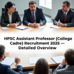 HPSC Assistant Professor (College Cadre) Recruitment 2025 – Detailed Overview