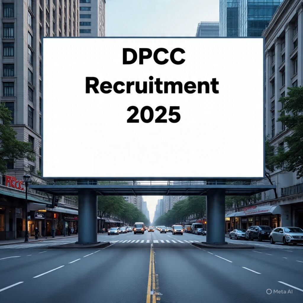 DPCC Recruitment 2025: Deputation Vacancies at Delhi Pollution Control Committee