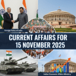 Current Affairs Question for Competitive Exams : 15 November 2025