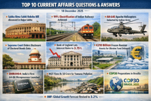 Current Affairs Question for Competitive Exams : 18 December 2025