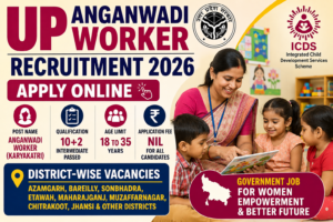 UP Anganwadi Worker Recruitment 2026: Apply Online for District-Wise Vacancies