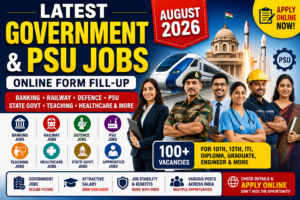 latest govt job vacancy 2026