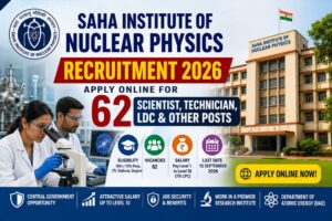 vacancy at saha institute